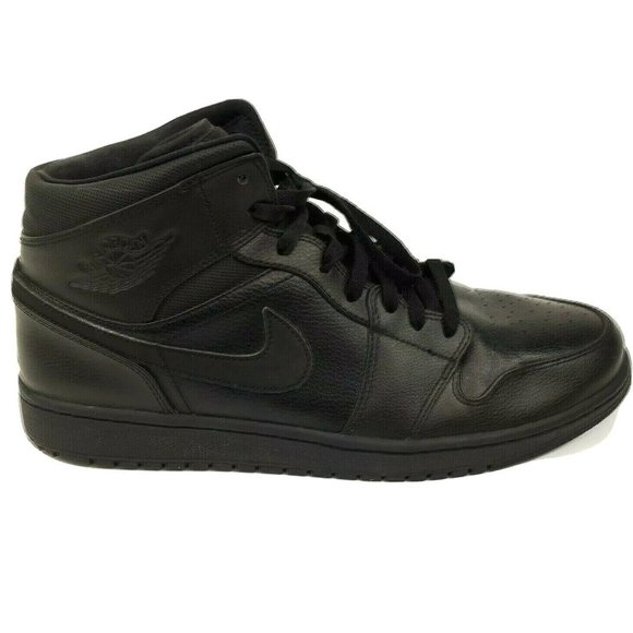 Jordan Other - Nike Air Jordan 1 Retro Mid Men's Triple Black